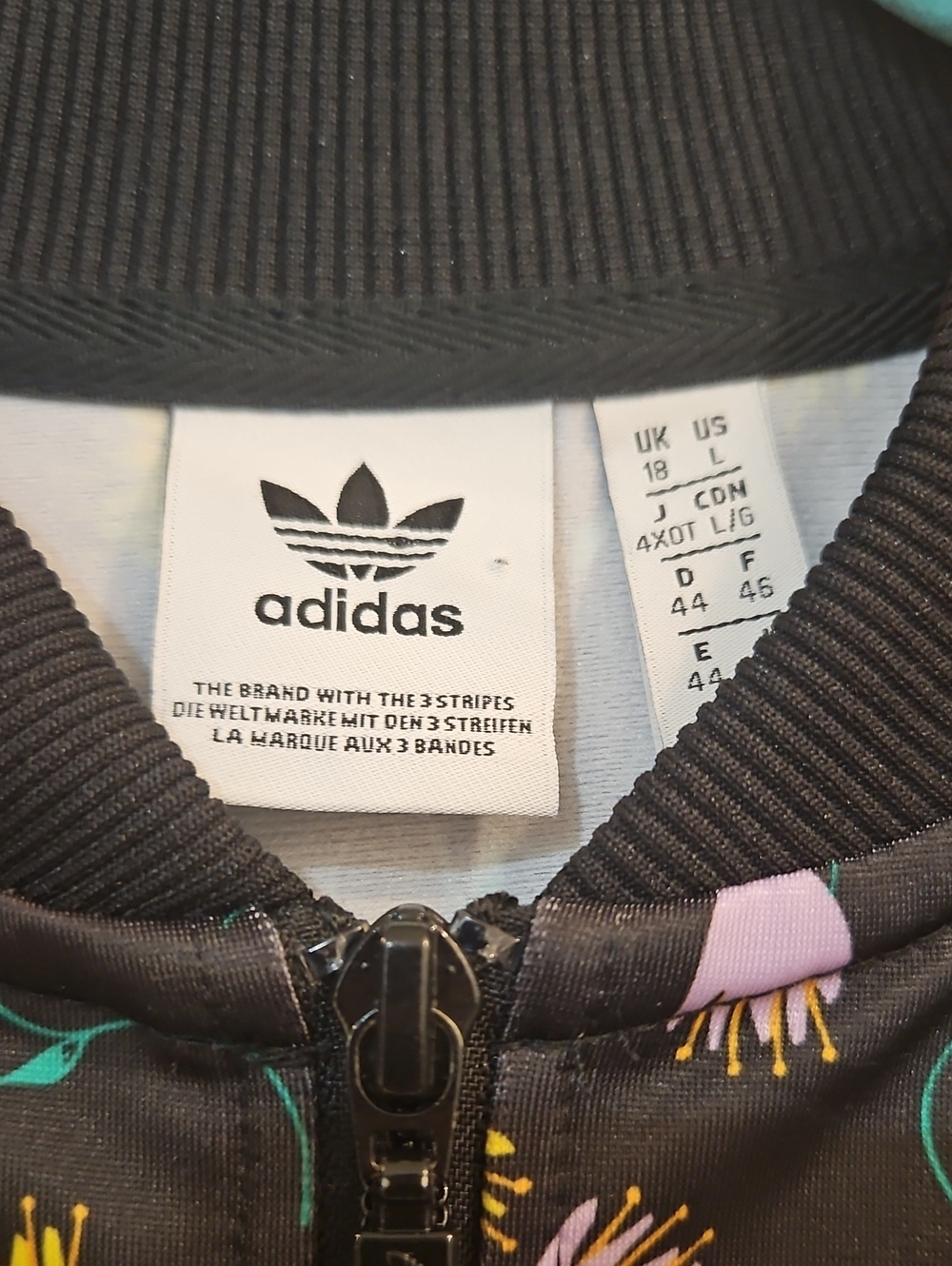 Adidas Floral Zip-Up Jacket - Picture 5 of 13